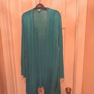 J Jill 3x light weight cardigan open front sweater